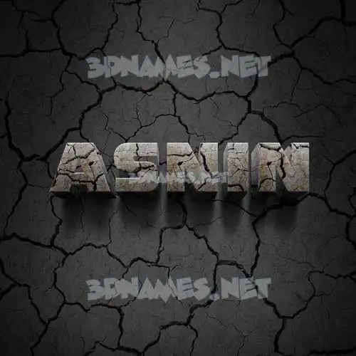 asnin in Cracked Stone style - 3D name wallpaper asnin in Cracked Stone style - 3D name wallpaper
