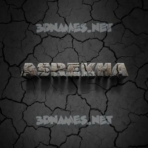 asrekha in Cracked Stone style - 3D name wallpaper asrekha in Cracked Stone style - 3D name wallpaper