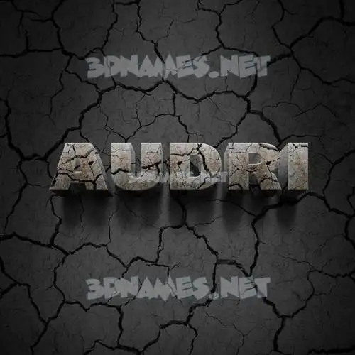 audri in Cracked Stone style - 3D name wallpaper audri in Cracked Stone style - 3D name wallpaper