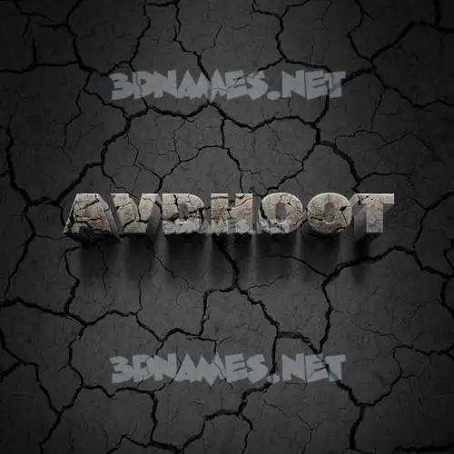 avdhoot in Cracked Stone style - 3D name wallpaper avdhoot in Cracked Stone style - 3D name wallpaper