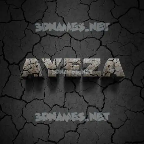 ayeza in Cracked Stone style - 3D name wallpaper ayeza in Cracked Stone style - 3D name wallpaper