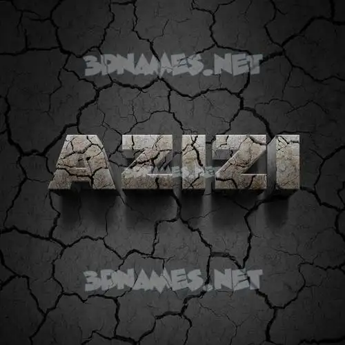 azizi in Cracked Stone style - 3D name wallpaper azizi in Cracked Stone style - 3D name wallpaper