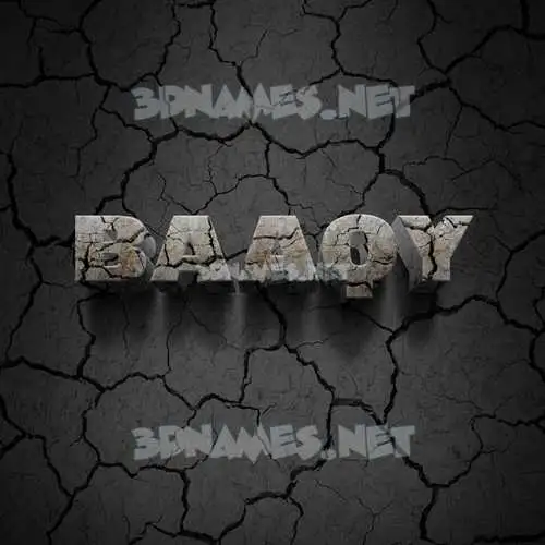 baaqy in Cracked Stone style - 3D name wallpaper baaqy in Cracked Stone style - 3D name wallpaper