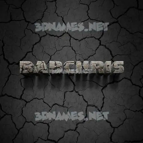 babchris in Cracked Stone style - 3D name wallpaper babchris in Cracked Stone style - 3D name wallpaper