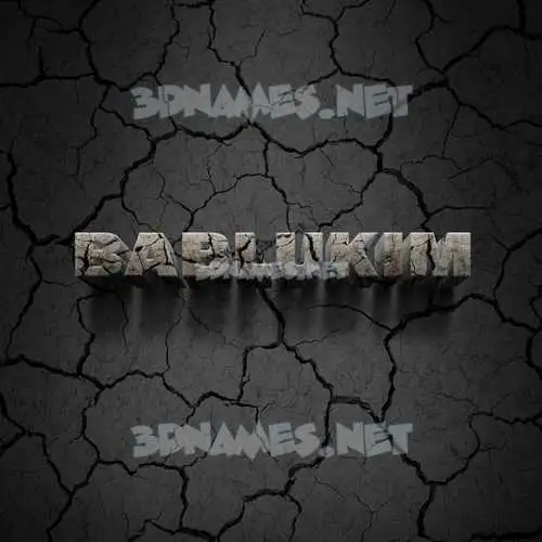 bablukim in Cracked Stone style - 3D name wallpaper bablukim in Cracked Stone style - 3D name wallpaper