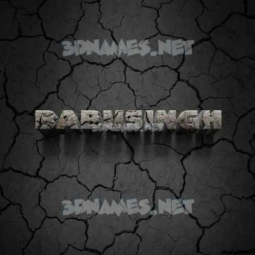 babusingh in Cracked Stone style - 3D name wallpaper babusingh in Cracked Stone style - 3D name wallpaper