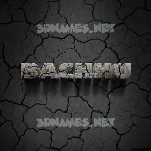 bachhu in Cracked Stone style - 3D name wallpaper bachhu in Cracked Stone style - 3D name wallpaper