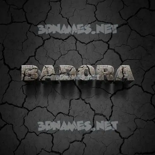 badora in Cracked Stone style - 3D name wallpaper badora in Cracked Stone style - 3D name wallpaper