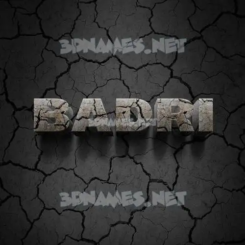 badri in Cracked Stone style - 3D name wallpaper badri in Cracked Stone style - 3D name wallpaper