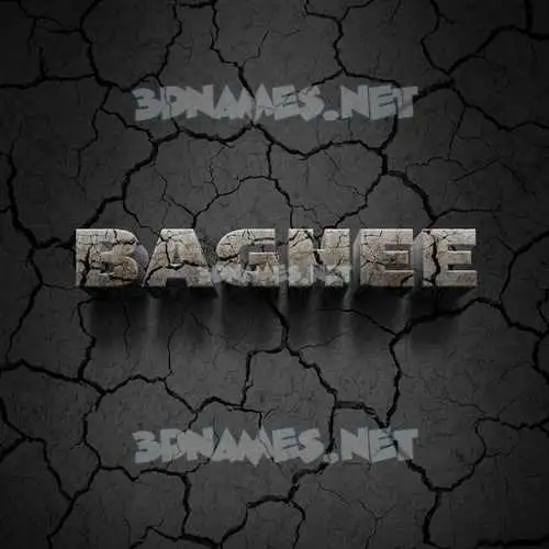 baghee in Cracked Stone style - 3D name wallpaper baghee in Cracked Stone style - 3D name wallpaper