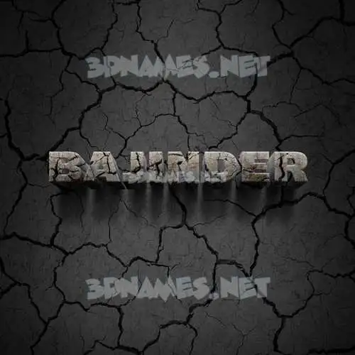 bajinder in Cracked Stone style - 3D name wallpaper bajinder in Cracked Stone style - 3D name wallpaper