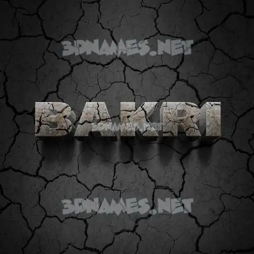 bakri in Cracked Stone style - 3D name wallpaper bakri in Cracked Stone style - 3D name wallpaper