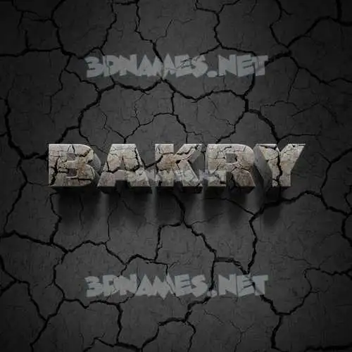 bakry in Cracked Stone style - 3D name wallpaper bakry in Cracked Stone style - 3D name wallpaper