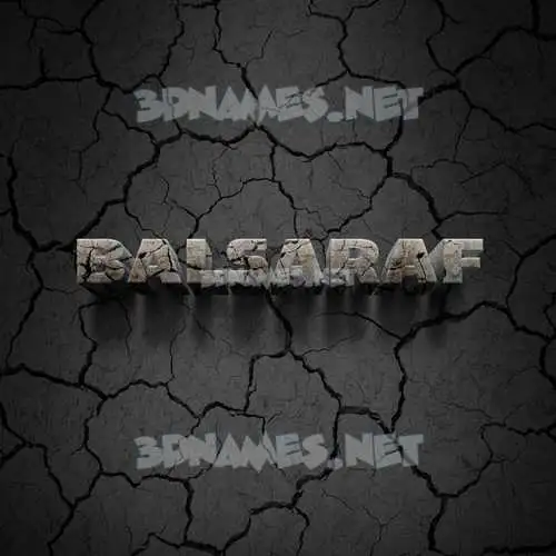 balsaraf in Cracked Stone style - 3D name wallpaper balsaraf in Cracked Stone style - 3D name wallpaper