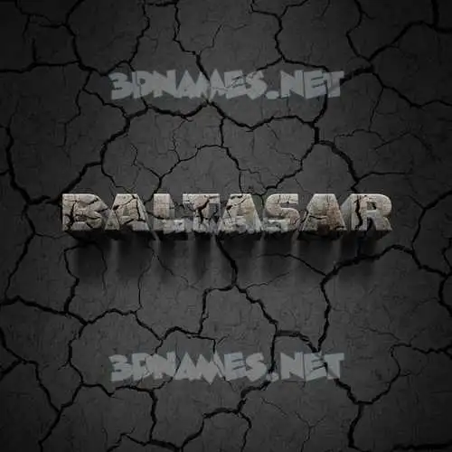baltasar in Cracked Stone style - 3D name wallpaper baltasar in Cracked Stone style - 3D name wallpaper