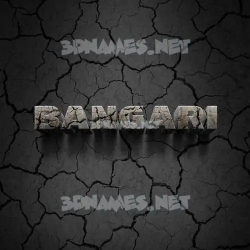 bangari in Cracked Stone style - 3D name wallpaper bangari in Cracked Stone style - 3D name wallpaper