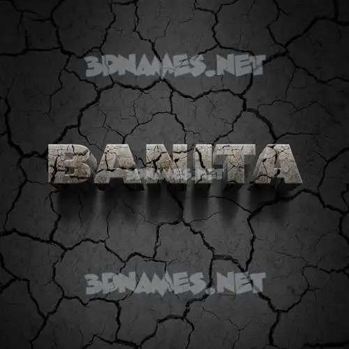 banita in Cracked Stone style - 3D name wallpaper banita in Cracked Stone style - 3D name wallpaper