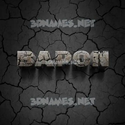 bapon in Cracked Stone style - 3D name wallpaper bapon in Cracked Stone style - 3D name wallpaper