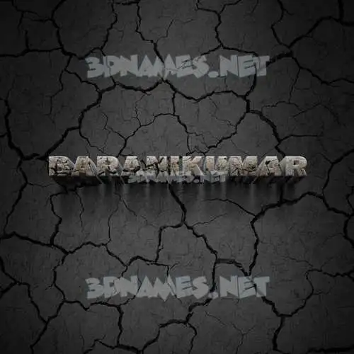 baranikumar in Cracked Stone style - 3D name wallpaper baranikumar in Cracked Stone style - 3D name wallpaper