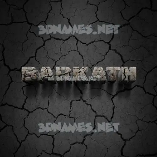 barkath in Cracked Stone style - 3D name wallpaper barkath in Cracked Stone style - 3D name wallpaper