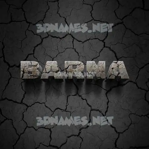 barna in Cracked Stone style - 3D name wallpaper barna in Cracked Stone style - 3D name wallpaper