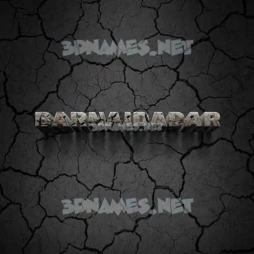barnaidadar in Cracked Stone style - 3D name wallpaper barnaidadar in Cracked Stone style - 3D name wallpaper