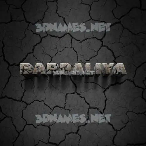 barpaliya in Cracked Stone style - 3D name wallpaper barpaliya in Cracked Stone style - 3D name wallpaper