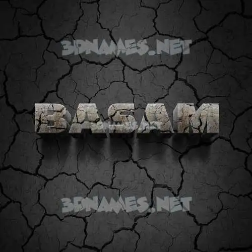 basam in Cracked Stone style - 3D name wallpaper basam in Cracked Stone style - 3D name wallpaper