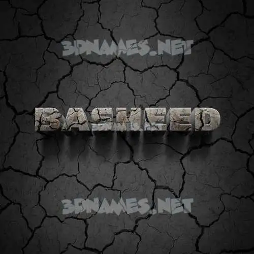 basheed in Cracked Stone style - 3D name wallpaper basheed in Cracked Stone style - 3D name wallpaper