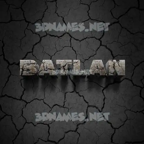 batlan in Cracked Stone style - 3D name wallpaper batlan in Cracked Stone style - 3D name wallpaper