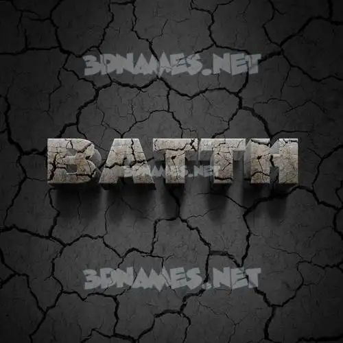 batth in Cracked Stone style - 3D name wallpaper batth in Cracked Stone style - 3D name wallpaper
