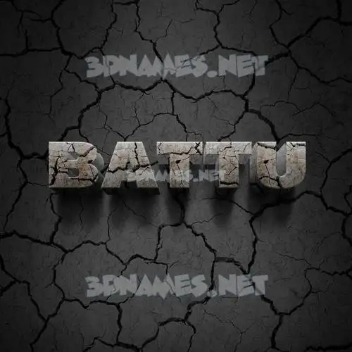 battu in Cracked Stone style - 3D name wallpaper battu in Cracked Stone style - 3D name wallpaper