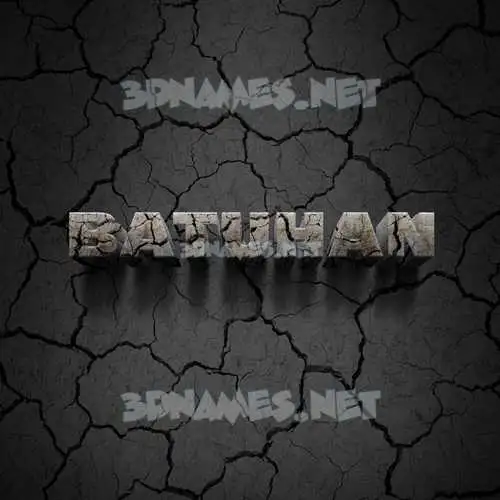 batuhan in Cracked Stone style - 3D name wallpaper batuhan in Cracked Stone style - 3D name wallpaper