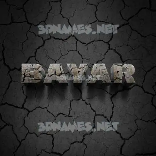 bayar in Cracked Stone style - 3D name wallpaper bayar in Cracked Stone style - 3D name wallpaper