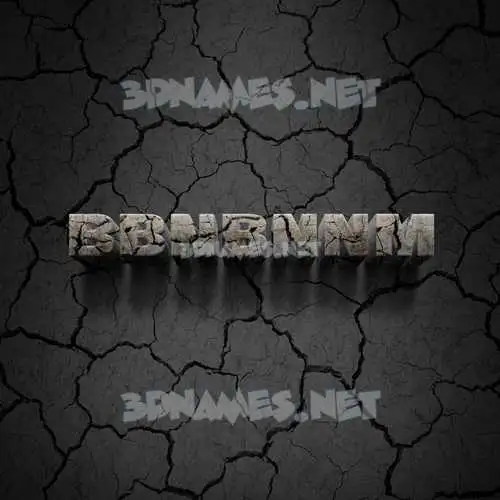 bbnbnnm in Cracked Stone style - 3D name wallpaper bbnbnnm in Cracked Stone style - 3D name wallpaper