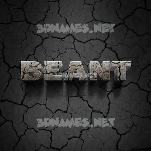 beant in Cracked Stone style - 3D name wallpaper beant in Cracked Stone style - 3D name wallpaper