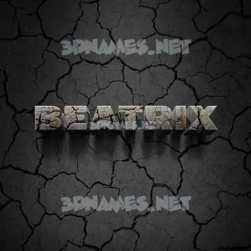 beatrix in Cracked Stone style - 3D name wallpaper beatrix in Cracked Stone style - 3D name wallpaper