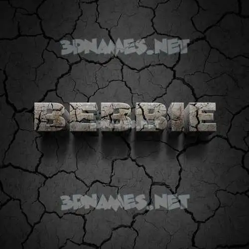 bebbie in Cracked Stone style - 3D name wallpaper bebbie in Cracked Stone style - 3D name wallpaper