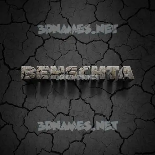 behschta in Cracked Stone style - 3D name wallpaper behschta in Cracked Stone style - 3D name wallpaper