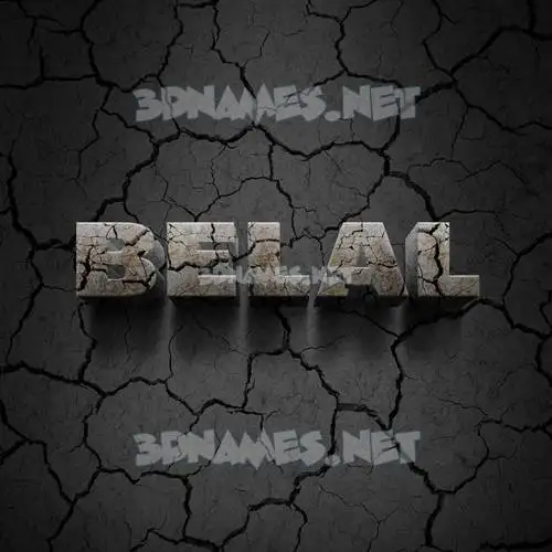 belal in Cracked Stone style - 3D name wallpaper belal in Cracked Stone style - 3D name wallpaper