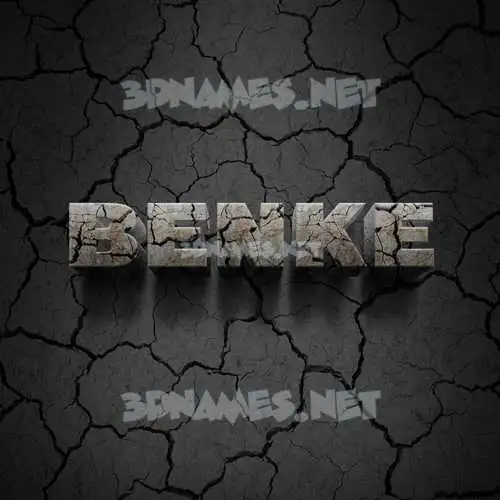 benke in Cracked Stone style - 3D name wallpaper benke in Cracked Stone style - 3D name wallpaper