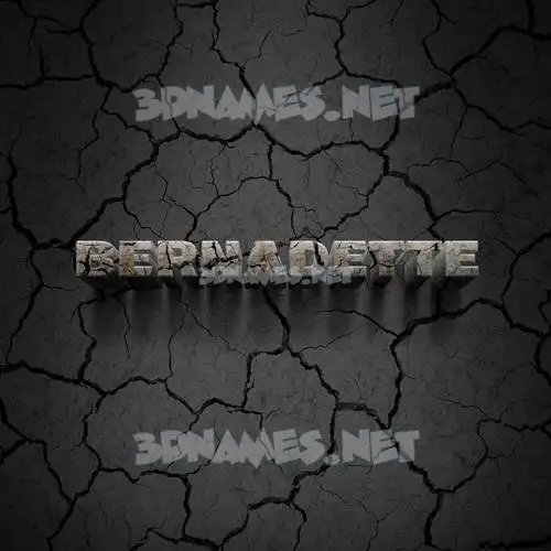 bernadette in Cracked Stone style - 3D name wallpaper bernadette in Cracked Stone style - 3D name wallpaper