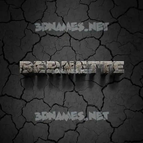 bernette in Cracked Stone style - 3D name wallpaper bernette in Cracked Stone style - 3D name wallpaper
