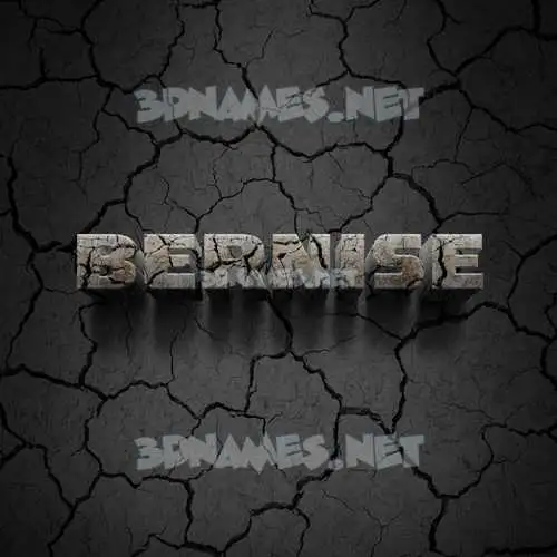 bernise in Cracked Stone style - 3D name wallpaper bernise in Cracked Stone style - 3D name wallpaper