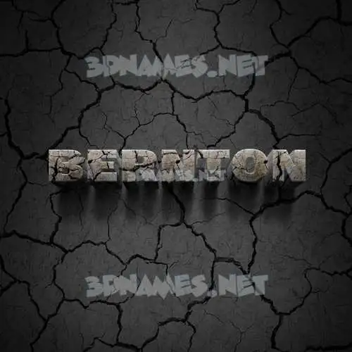 bernton in Cracked Stone style - 3D name wallpaper bernton in Cracked Stone style - 3D name wallpaper
