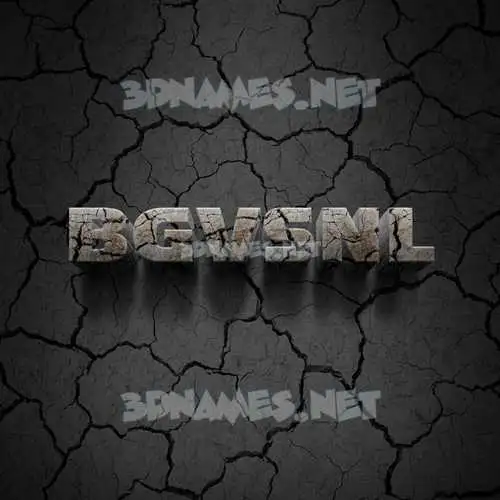 bgvsnl in Cracked Stone style - 3D name wallpaper bgvsnl in Cracked Stone style - 3D name wallpaper