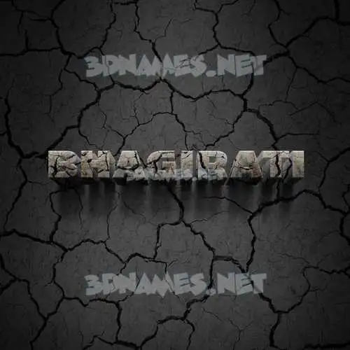 bhagirati in Cracked Stone style - 3D name wallpaper bhagirati in Cracked Stone style - 3D name wallpaper