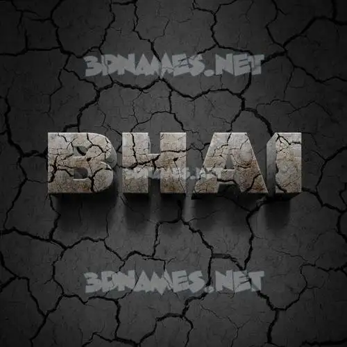 bhai in Cracked Stone style - 3D name wallpaper bhai in Cracked Stone style - 3D name wallpaper