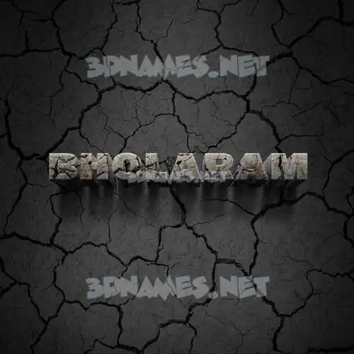 bholaram in Cracked Stone style - 3D name wallpaper bholaram in Cracked Stone style - 3D name wallpaper