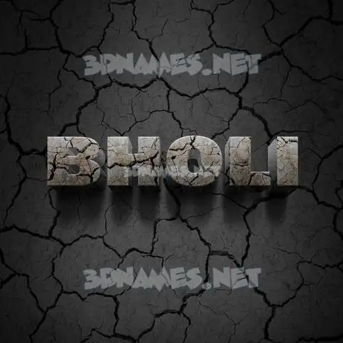 bholi in Cracked Stone style - 3D name wallpaper bholi in Cracked Stone style - 3D name wallpaper
